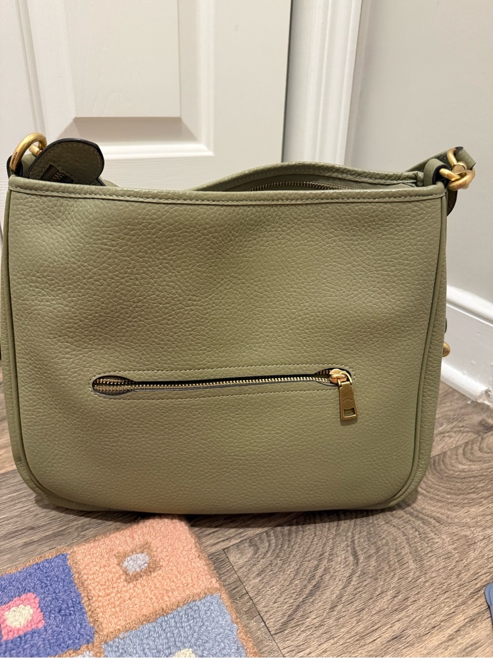 Coach Cary Soft Pebble Leather Shoulder Bag with Convertible Straps - Picture 5 of 10